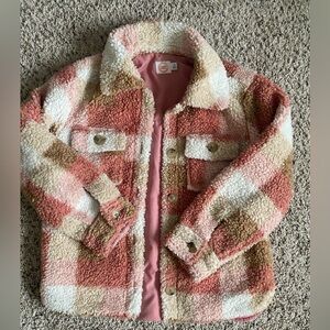 Girl’s Fleece Flannel Shacket size 7-8
